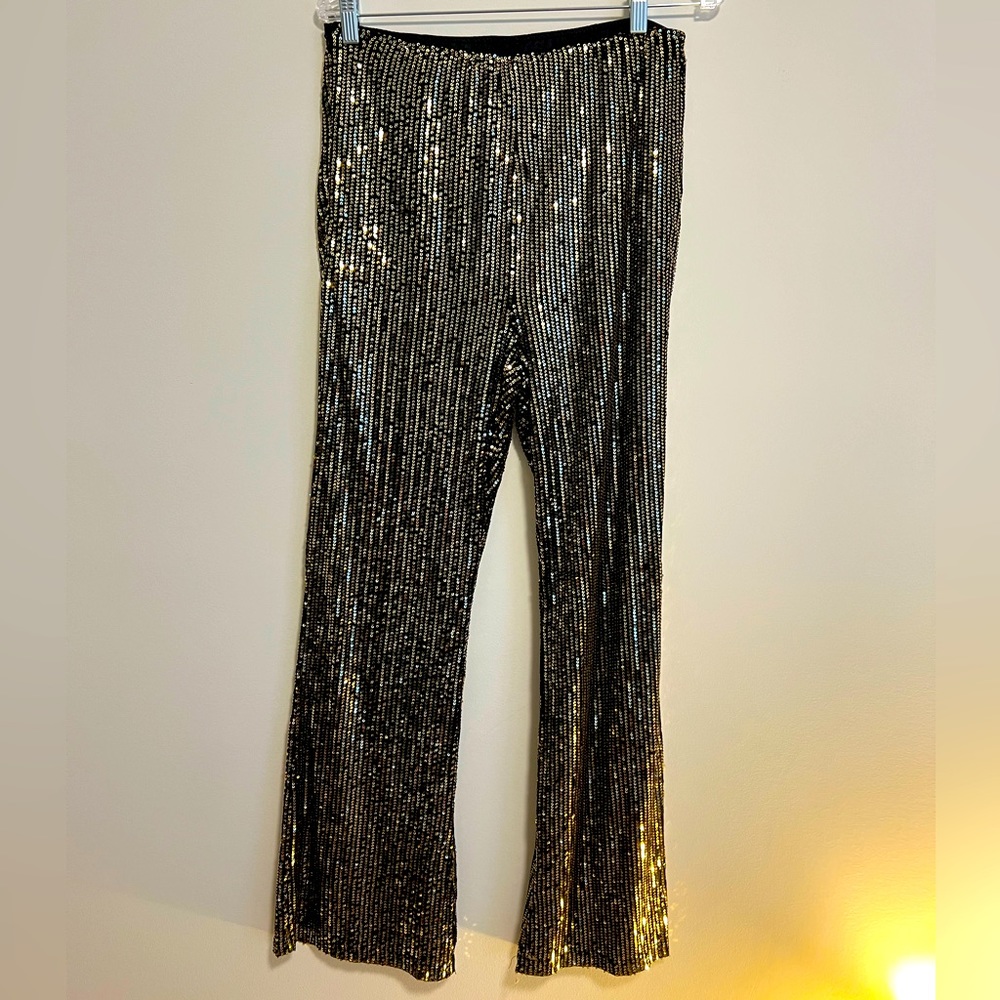 Sparkling gold and black pants
